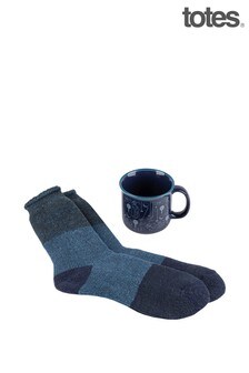 Totes Mens Mug and Thermal Sock Set