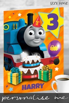 Personalised Thomas the Tank Engine Giant A3 Card by Izzy Rose