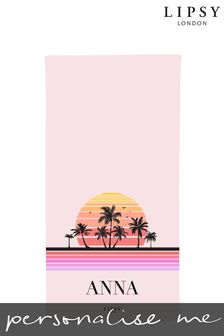 Personalised Lipsy  Beach Towel