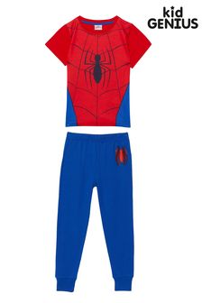Kid Genius Boys Spider-man Short Sleeve Long Leg Pyjama