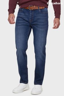 Threadbare Belted Straight Fit Jeans
