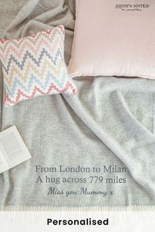 Personalised Wool 'Love Across The Miles' Throw by Jonny's Sister - Kids