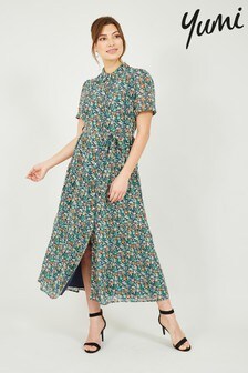 Yumi Ditsy Floral Shirt Dress