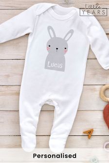 Personalised Bunny Sleepsuit by Little Years