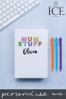 Personalised Mum Stuff A5 Notebook and Pen Set by Ice London