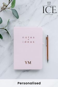 Personalised Notes + Ideas A5 Notebook and Pen Set by Ice London (Q12361) | £14