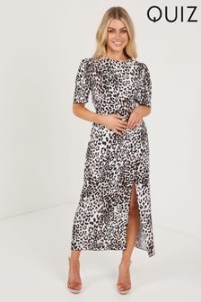 Quiz animal print dress hot sale