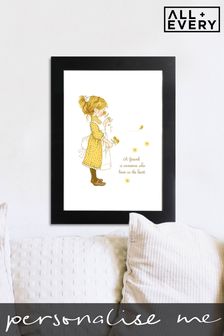 All + Every Holly Hobbie Classic A Friend Lives In The Heart Framed Print
