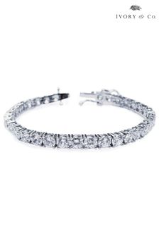 Ivory & Co Imperial Rhodium Crystal Tennis Bracelet