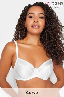 Yours Curve White Classic Smooth Non Padded Underwired Bra (Q15269) | £24