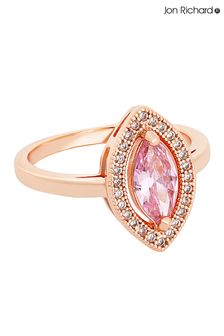 Jon Richard Rose Gold Plated Marquisse Cubic Zirconia Ring