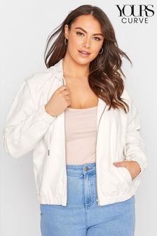 Yours Curve Bomber Twill Jacket