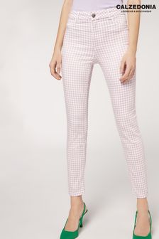 Calzedonia Soft Touch Push-Up Jeans with Gingham Print