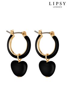 Lipsy Jewellery Heart Huggie Hoop Earrings
