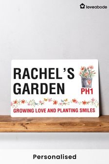 Personalised Metal Garden Sign by Loveabode