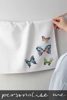 Personalised Family of Butterflies Personalised Tea Towel by No Ordinary Gift