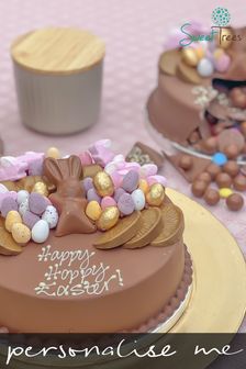 Personalised Easter Bunny Smash Cake by Sweet Trees (Q20882) | £25
