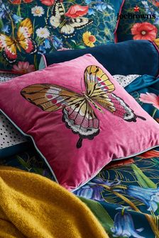 Joe Browns Striking Butterfly Embroidered Cushion