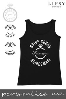 Personalised Lipsy Bride Squad Women's Vest
