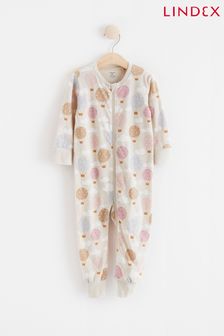 Lindex Cream Air Balloon Zip Sleepsuit (Q26310) | £13