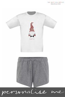 Personalised Short Gonk Pyjamas by The Gift Collective -  Ladies (Q28352) | £24