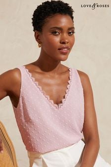 Buy Women's Pink Plain Tops Online | Next UK