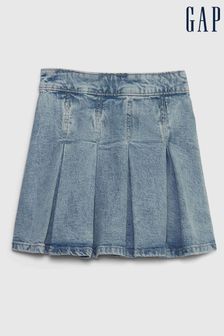 Gap Blue Pleated Denim Mini Skirt (Q39111) | £25