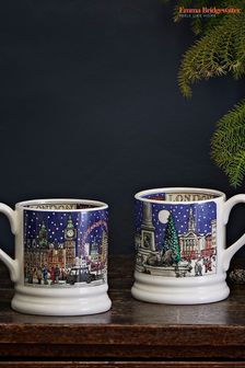 Emma Bridgewater Cream London At Christmas 1/2 Pint Mug