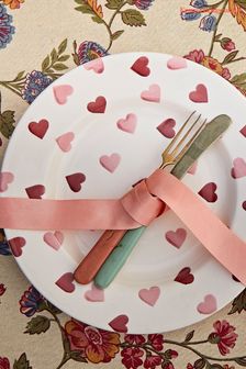 Emma Bridgewater Cream Pink Hearts 8 1/2 Inch Plate