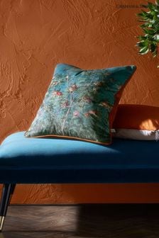 Graham & Brown Blue Night Garden Feather Filled Cushion