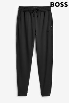 BOSS Cuffed Joggers in French Terry with Logo Detail