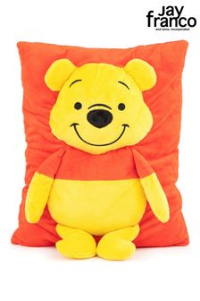 Jay Franco Disney Winnie the Pooh Plush Snuggle Pillow - Super Soft 3D Bed Cushion
