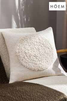 HÖEM Cream Almo Woven Feather Filled Cushion