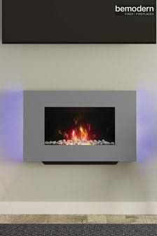 Be Modern Grey Azonto Wall Mounted Electric Fire