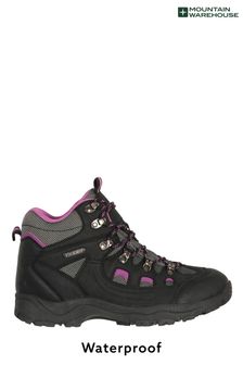 Mountain Warehouse Black Adventurer Womens Waterproof Walking Boots (R06151) | £55