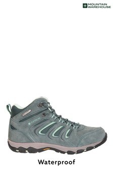 Mountain Warehouse Green Aspect Womens Waterproof Isogrip Walking Boots (R06193) | £98