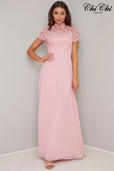 chi chi london pink bridesmaid dress