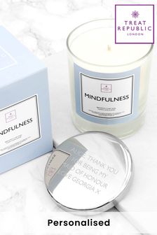 Personalised Mindfulness Luxury Candle by Treat Republic