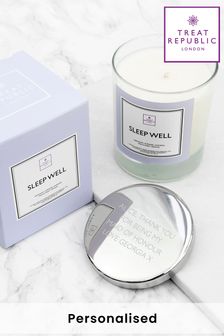 Personalised Sleep Well Luxury Candle by Treat Republic