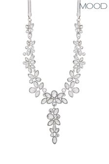 Mood Crystal Statement Floral Y Necklace