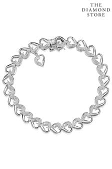 The Diamond Store White Heart Bracelet (R10646) | £159