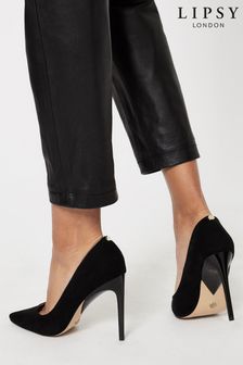 Lipsy Black Wide FIt Comfort High Heel Court Shoes (R24035) | £42