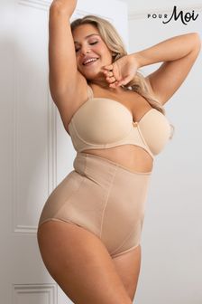 Pour Moi Lingerie Nude Hourglass Firm Control High Waist Brief (R33652) | £30