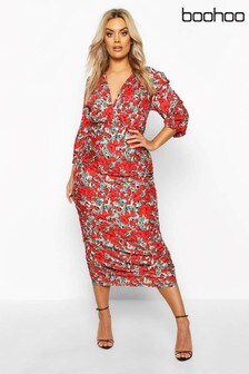 boohoo curve dresses uk