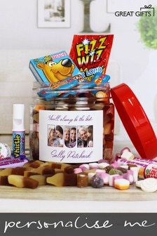 Personalised Mum Retro Sweet Photo Jar by Great Gifts