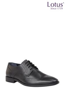 Lotus Footwear Mens Leather Lace Up Derby Brogue Shoe