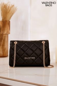 Valentino Bags Black Ocarina Quilted Shoulder Bag (R52109) | £129