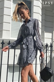 lipsy lulu leopard print dress