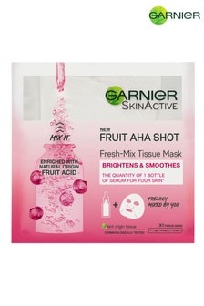 Garnier Fresh-Mix Smoothing Face Sheet Mask Fruit AHA for Fine lines and Dull Skin 33g