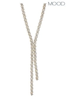 Mood Plated Crystal Lariat Necklace